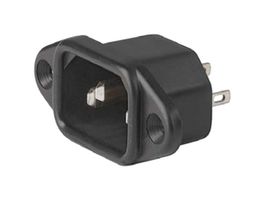 SCHURTER 6162.0047 IEC Power Connector, IEC C14 Inlet, 10 A, 250 VAC, Solder, Flange Mount, 6061 Series
