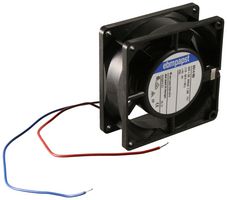 EBM-PAPST 8314HU Ventilador axial de CD, 24 V, Cuadrado, 80 mm, 32 mm, Rodamiento de bolas, 47.1 CFM