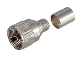 L-COM AUM-1402 Conector Coaxial / RF, UHF Coaxial, Macho Recto, Crimpado