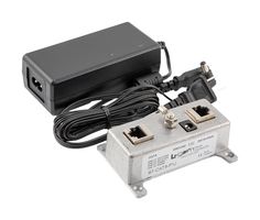 L-COM BT-CAT5-P1J-4848 Supresor de Picos de Voltaje, Protector contra sobrevoltajes POE, 1 Puertos, 1 A, Panel