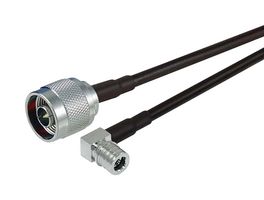 L-COM CA-QPNMA002 Cable RF / Coaxial ensamblado, 2 ft, 609.6 mm, CA-195, N Type Plug, QMA Right Angle Plug, 50 ohm