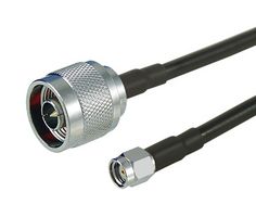 L-COM CA-RSPNMA010 Cable RF / Coaxial ensamblado, 10 ft, 3.05 m, CA-195R, Tipo N Macho, RP SMA Macho, 50 ohm