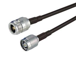 L-COM CA-RTPNFA002 RF / Coaxial Cable Assembly, Low Loss, 2 ft, 610 mm, CA-195R, TNC RP Plug, N Type Jack, 50 ohm
