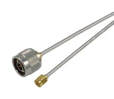 L-COM CA-141FNMSM018 RF / Coaxial Cable Assembly, 18 ", 457.2 mm, 0.141 Hand Formable, N Type Plug, SMA Plug, 50 ohm
