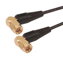 L-COM CC174S-1HR2 Cable RF / Coaxial ensamblado, 1 ft, 304.8 mm, RG174/U, SMA Macho de Ángulo Recto