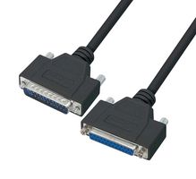 L-COM CSMNB25MF-25 Cable de Computadora, Conector D-Sub Macho de 25 Posiciones, Receptáculo D-Sub de 25 Posiciones
