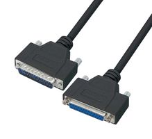 L-COM CSMNB25MF-50 Cable de Computadora, Conector D-Sub Macho de 25 Posiciones, Receptáculo D-Sub de 25 Posiciones