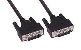 L-COM CSMUZ15MM-125 Cable de Computadora, Conector D-Sub Macho de 15 Posiciones