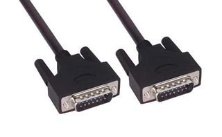 L-COM CSMUZ15MM-50 Cable de Computadora, Conector D-Sub Macho de 15 Posiciones