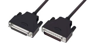L-COM CSMUZ25MF-1 Cable de Computadora, Conector D-Sub Macho de 25 Posiciones, Receptáculo D-Sub de 25 Posiciones