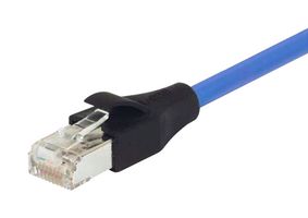 L-COM TRD855SCRBL-1 Cable Ethernet, Cat 5e, RJ45 Macho a RJ45 Macho, Azul, 304.8 mm, 1 ft