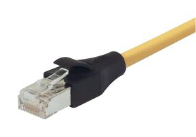 L-COM TRD855SCRY-15 Cable Ethernet, Cat 5e, RJ45 Macho a RJ45 Macho, Amarillo, 4.6 m, 15 ft