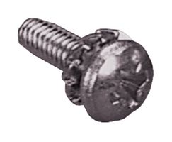 TR FASTENINGS M36PRSTEXZ100- Tornillo Maquinado, Arandela a Prueba Sacudidas, M3X6, Acero, Zinc brillante, Pozidriv Troncocónico