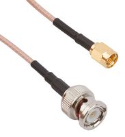 AMPHENOL RF 245101-01-48.00 Cable RF / Coaxial ensamblado, 4 ft, 1.2 m, RG316/U, SMA Macho, BNC Plug, 50 ohm
