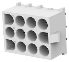 AMP - TE CONNECTIVITY 350587-1. Conector Rectangular de Potencia, Recto, 12 Contactos, Universal MATE-N-LOK Series, Montaje en PCB