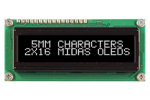 MIDAS DISPLAYS MCOB21605G1V-EWP