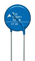 TDK B72214S0102K101 Varistor TVS, 1.1 kV, 1.465 kV, StandarD B722, 2.97 kV, Disc 14mm, Metal Oxide Varistor (MOV)