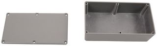 BUD INDUSTRIES CU-476-G Metal Enclosure, Econobox, Diecast, Small, Diecast Aluminum, 50.8 mm, 83 mm, 152 mm