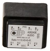 OEP / OXFORD ELECTRICAL PRODUCTS A262A3E Audio Transformer, General Purpose, 1:6.45, 150 ohm, 6.25 kohm, 100 mW, 35 kHz, 1 kV
