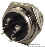 MULTICOMP PRO PSG01593 Conector Circular, Standard Circular Connector, Enchufe de Montaje en Panel, 4 Contactos
