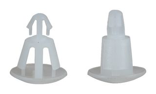 DURATOOL D01455 Soporte Espaciador para PCB, Soporte con Bloqueo, Nylon 6.6, 4.8mm x 3mm