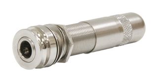 SWITCHCRAFT/CONXALL 157 Phone Audio Connector, 1/4" Mono, 2 Contacts, Jack, Panel Mount, Nickel Plated Contacts