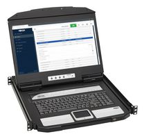 EATON TRIPP LITE B021-SWHD-K Conmutador KVM, entrada USB, salida HDMI, montaje en rack 1U, profundidad reducida, con LCD de 18.5"