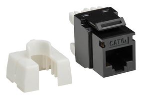 EATON TRIPP LITE N238-010-BK-6A Conector Modular, RJ45 Jack, 1 x 1 (Puerto), 8P8C, Cat6a, Montaje de cable