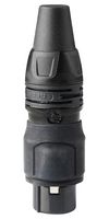 REAN RCX3F-Z-012-1 XLR Connector, Plastic Bag, 3 Contacts, Receptacle, Cable Mount, Gold Plated Contacts