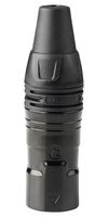REAN RCX3M-Z-012-1 XLR Connector, Plastic Bag, 3 Contacts, Plug, Cable Mount, Gold Plated Contacts, Zinc Alloy Body