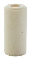 ESSENTRA COMPONENTS CER-4 Spacer, Round, Ceramic, Non Threaded, Natural, 0.12" OAL, 0.04" Inner Dia, 0.12" Dia