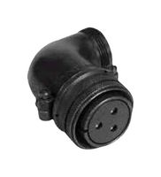 AMPHENOL INDUSTRIAL 97-3108B-24-10S Circular Connector, 97 Series, MIL-DTL-5015 Series, Right Angle Plug, 9 Contacts, Solder Socket