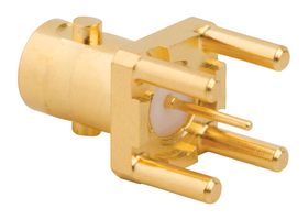 AMPHENOL RF 034-1024 Conector Coaxial / RF, BNC Coaxial, Jack Recto, Taladro Pasante Vertical, 75 ohm