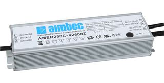 AIMTEC AMER250C-42600Z Driver LED, 252 W, 42 V, 6 A, Corriente Constante, 90 V