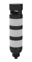 BANNER ENGINEERING TL50PS3AQ Tower Light, 3 Tier, Blue/Green/Red, 93 dB, 5 Pin M12 Connector, Flashing, Continuous Tone, 30 VDC