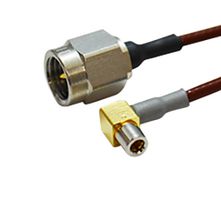 HIROSE / HRS HRMP-ML51LP-DTR178-350RS Cable RF / Coaxial ensamblado, 13.8 ", 350 mm, SMA Plug, ML51 Right Angle Plug, 50 ohm
