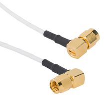 AMPHENOL RF 095-902-602-006 Cable RF / Coaxial ensamblado, 6 ", 152 mm, RG188, SMA Macho de Ángulo Recto