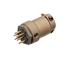 POSITRONIC GH5MSCLSH16/AA Circular Connector, Miniature Circular Connector, GH Series, Cable Mount Plug, 5 Contacts