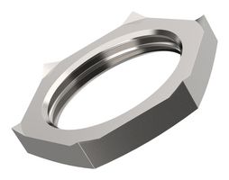 LAPP 52103360 Locknut, M50 x 1.5, Brass, Nickel, 6.5 mm, SKINDICHT SM-PE-M Series