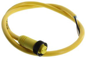 MOLEX 130006-0088 Sensor Cable, 2Pos, Mini-Change Receptacle, Free End, 2 Positions, 910 mm, 3 ft