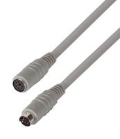 L-COM DK226MF-20 Computer Cable, Mini DIN 6 Position Plug, Mini DIN 6 Position Plug, 20 ft, 6.1 m, Gray