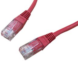 PRO SIGNAL PS11044 Ethernet Cable, Cat5e, Cat5e, RJ45 Plug to RJ45 Plug, UTP (Unshielded Twisted Pair), Red, 4 m