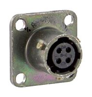 AMPHENOL INDUSTRIAL PT02A-8-4S(025) Circular Connector, PT Series, MIL-DTL-26482 Series I, Box Mount Receptacle, 4 Contacts