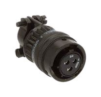 AMPHENOL INDUSTRIAL PT06A-10-5S(SR) Circular Connector, PT Series, MIL-DTL-26482 Series I, Straight Plug, 5 Contacts, Solder Socket