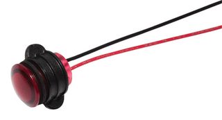 VCC / VISUAL COMMUNICATIONS COMPANY CNX714C200FVW LED Panel Mount Indicator, FlexVolt™, Red, 28 VDC, 14 mm, 1.9 cd, IP67, NEMA 6P