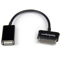 STARTECH SDCOTG Cable USB, Enchufe 30 Pines Apple Dock, USB Tipo A Hembra, 152.4 mm, 6 ", USB 2.0, Negro