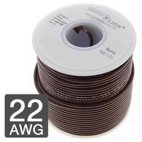 MULTICOMP PRO 24-15411 Wire, Hook Up, PVC, Brown, 22 AWG, 25 ft