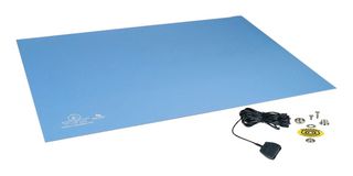 DESCO 66312 Kit Antiestático, Colchoneta Statfree UC&trade;, 24" x 48" x 0.08", Azul