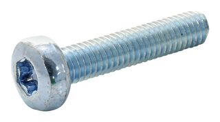 TR FASTENINGS M520PTSTMCZ100- Tornillo, M5, 20 mm, Steel, Bright Zinc, Torx Cabeza Alomada
