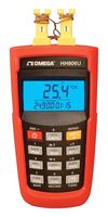 OMEGA HH806AW Registrador de Datos, Termopar, 2 Canal, Temperatura, 16256 Muestreos, USB, LCD